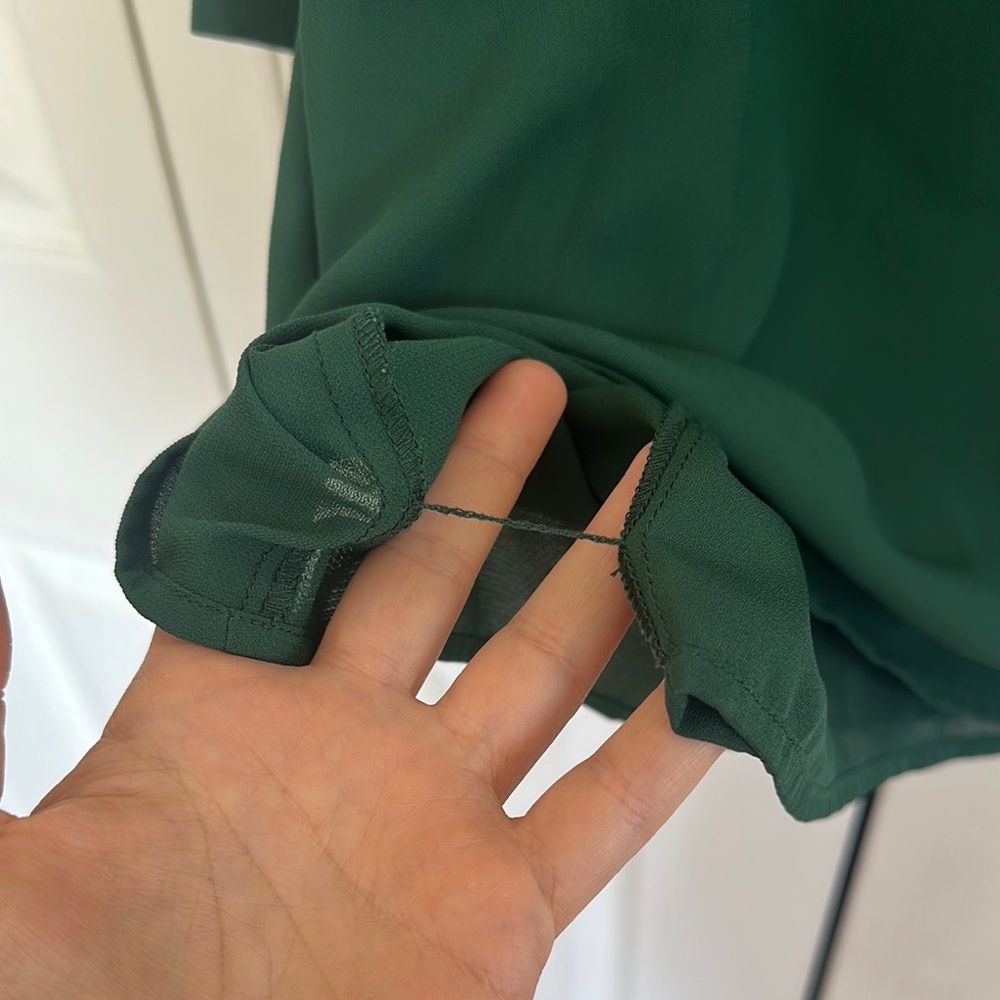 Green Ruffle Dress - Picture 8 of 10
